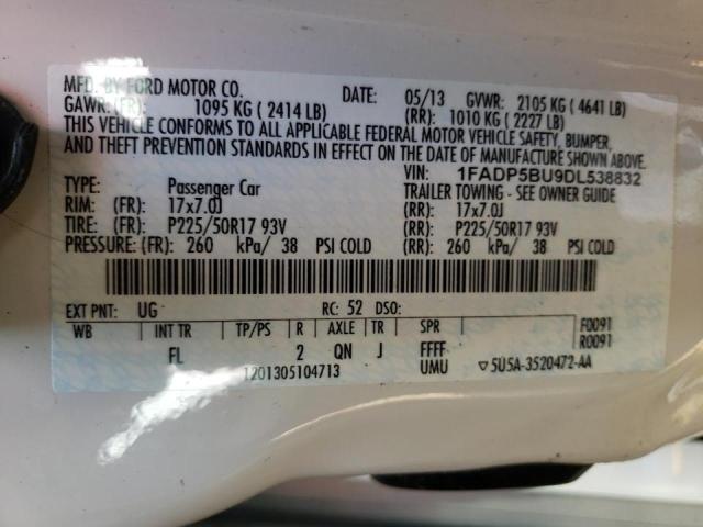 Photo 10 from auction – 2013 FORD C-MAX SEL with VIN 1FADP5BU9DL538832