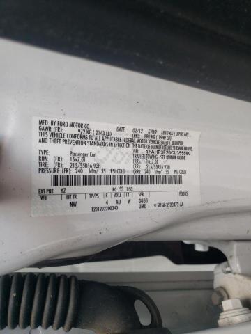 Photo 10 from auction – 2012 FORD FOCUS SE with VIN 1FAHP3F26CL355580