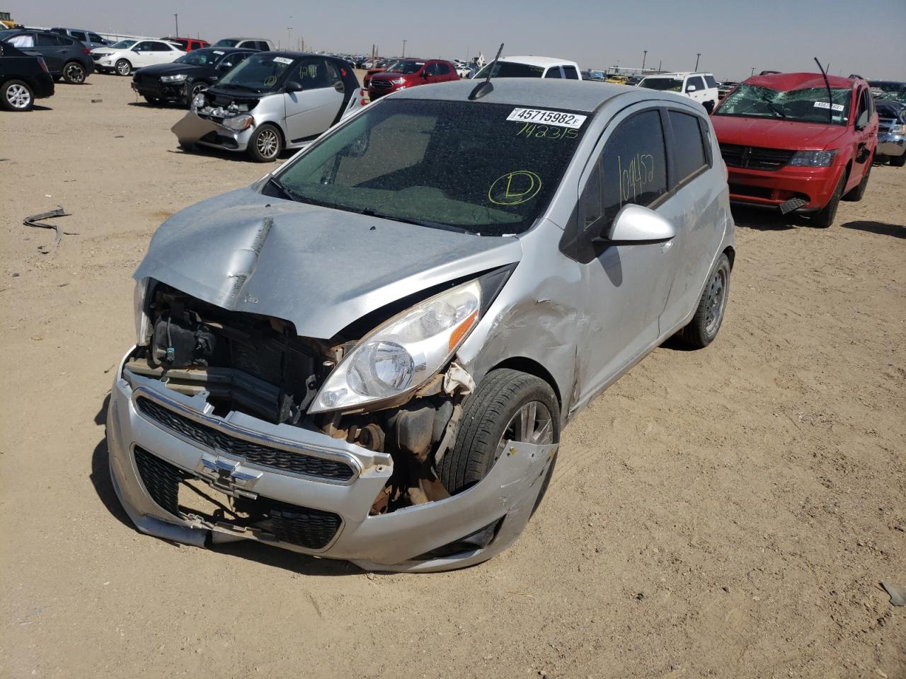 Photo 2 from auction – 2015 CHEVROLET SPARK 1LT with VIN KL8CD6S97FC742315