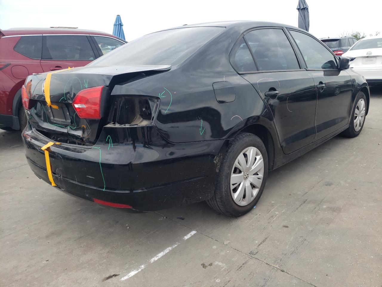 Photo 4 from auction – 2012 VOLKSWAGEN JETTA BASE with VIN 3VW2K7AJ1CM397963