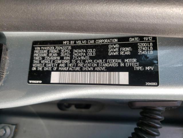 Photo 10 from auction – 2013 VOLVO XC60 3.2 with VIN YV4952DL7D2422735