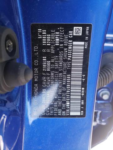 Photo 10 from auction – 2018 HONDA CIVIC EXL with VIN JHMFC1F70JX019585