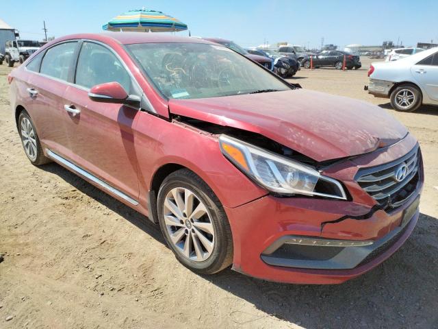 HYUNDAI SONATA SPO 2016 with VIN 5NPE34AF0GH329995 - Photo from auction