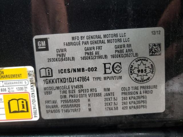 Photo 10 from auction – 2013 GMC ACADIA DEN with VIN 1GKKVTKD1DJ147864