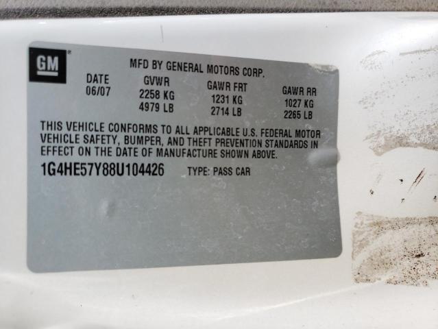Photo 10 from auction – 2008 BUICK LUCERNE CX with VIN 1G4HE57Y88U104426