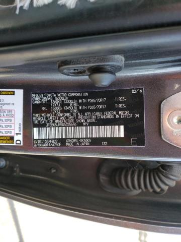Photo 10 from auction – 2016 TOYOTA 4RUNNER SR with VIN JTEBU5JR5G5325646