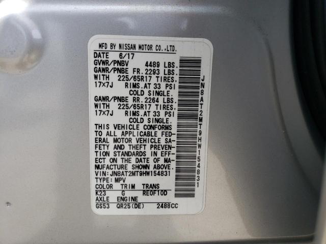Photo 10 from auction – 2017 NISSAN ROGUE S with VIN JN8AT2MT9HW154831