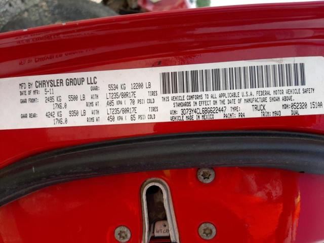 Photo 10 from auction – 2011 DODGE RAM 3500 with VIN 3D73Y4CL6BG622447