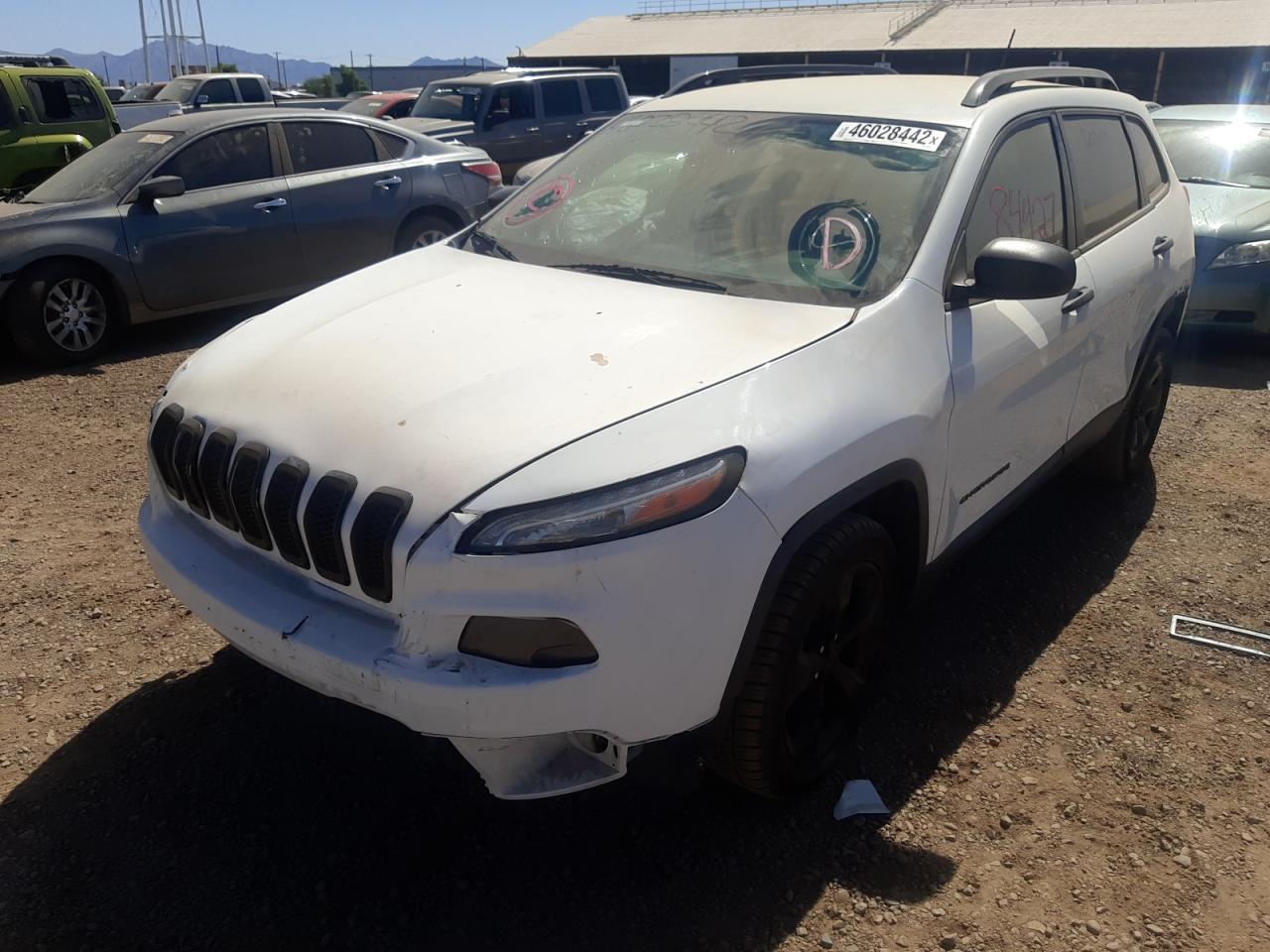 Photo 2 from auction – 2017 JEEP CHEROKEE S with VIN 1C4PJLAB2HW554114
