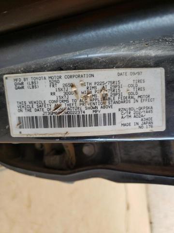 Photo 10 from auction – 1998 TOYOTA 4RUNNER with VIN JT3GM84R7W0022374