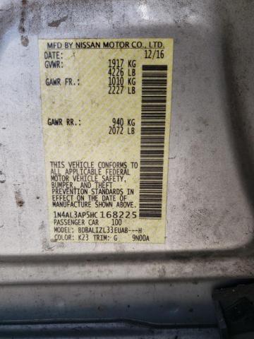 Photo 10 from auction – 2017 NISSAN ALTIMA 2.5 with VIN 1N4AL3AP5HC168225