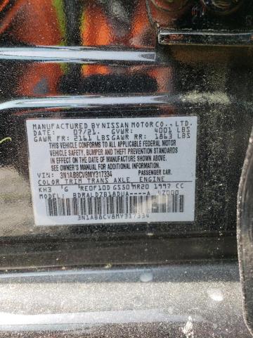 Photo 10 from auction – 2000 NISSAN SENTRA with VIN 3N1AB8CV8MY317334