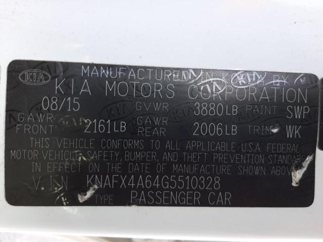 Photo 10 from auction – 2016 KIA FORTE LX with VIN KNAFX4A64G5510328