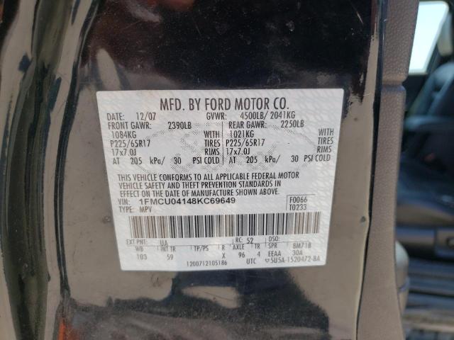 Photo 10 from auction – 2008 FORD ESCAPE LIM with VIN 1FMCU04148KC69649