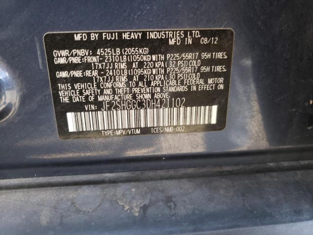 Zdjęcie 10 z aukcji – 2013 SUBARU FORESTER T z VIN JF2SHGGC3DH421102