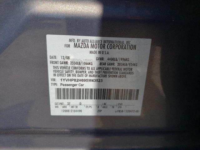 Photo 10 from auction – 2009 MAZDA 6 I with VIN 1YVHP82H695M43523