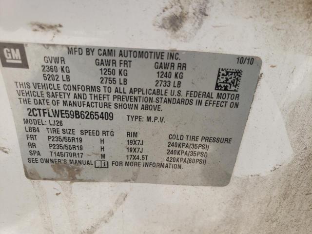 Photo 10 from auction – 2011 GMC TERRAIN SL with VIN 2CTFLWE59B6265409