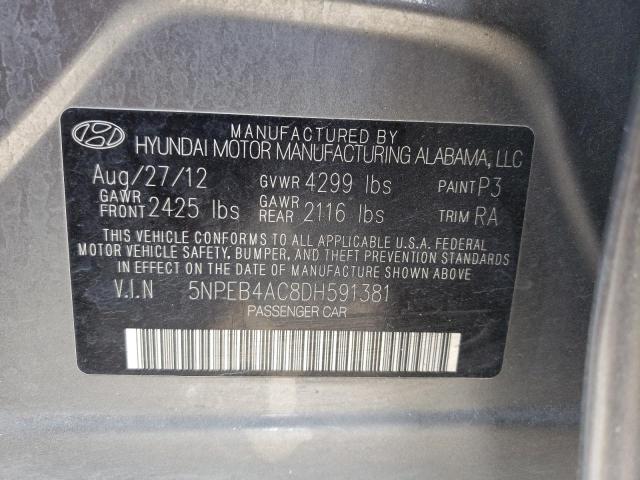 Photo 10 from auction – 2013 HYUNDAI SONATA GLS with VIN 5NPEB4AC8DH591381