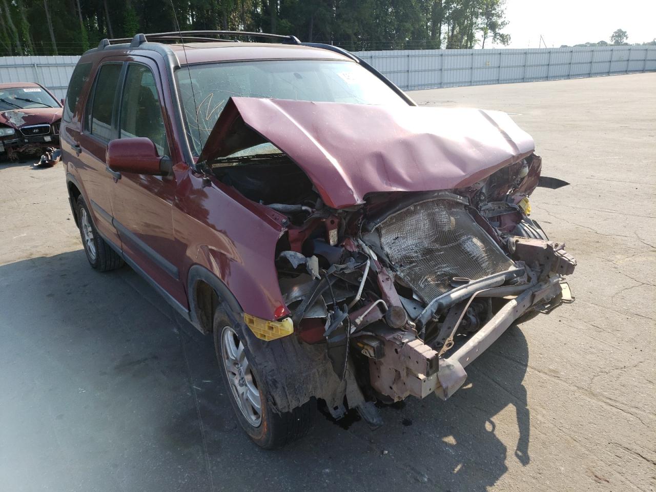 HONDA CR-V EX 2004 with VIN JHLRD78874C043854 - Photo from auction