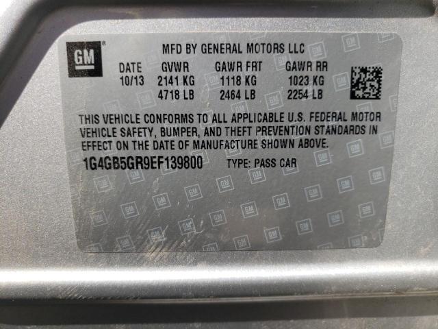 Фото 10 с аукциона – 2014 BUICK LACROSSE с VIN 1G4GB5GR9EF139800