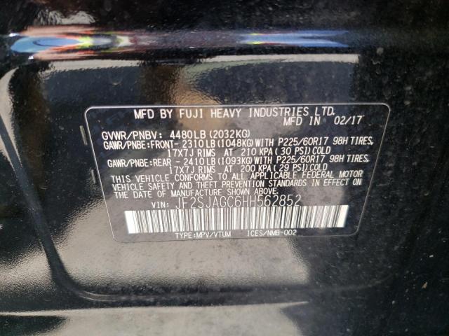 Photo 10 from auction – 2017 SUBARU FORESTER 2 with VIN JF2SJAGC6HH562852
