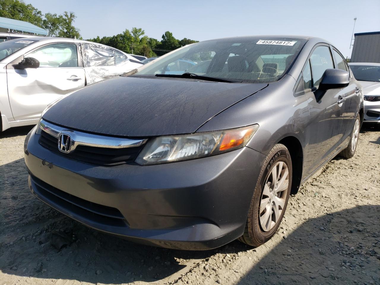 Photo 2 from auction – 2012 HONDA CIVIC LX with VIN 19XFB2F57CE350417
