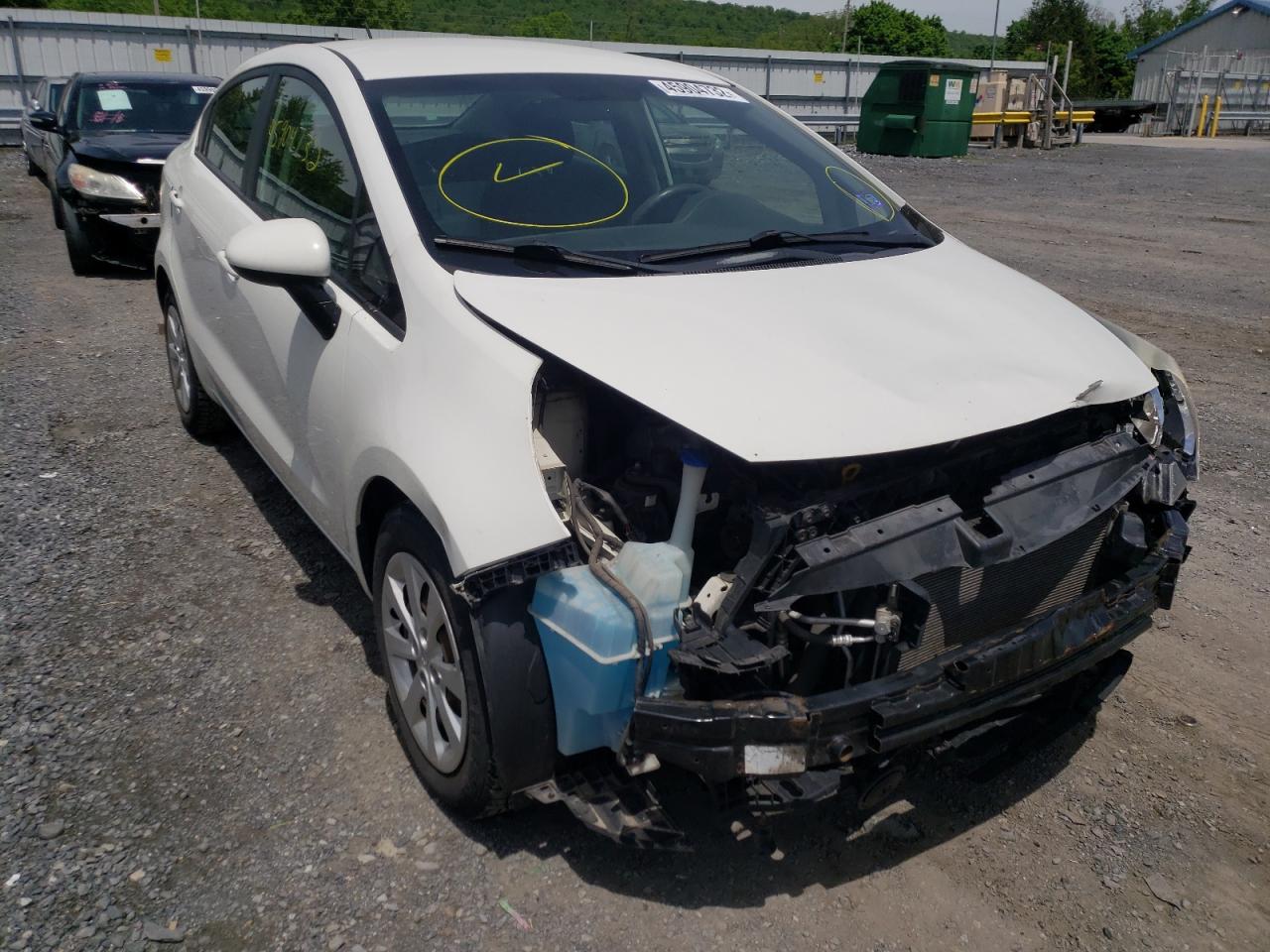 KIA RIO 2012 with VIN KNADM4A36C6074320 - Photo from auction