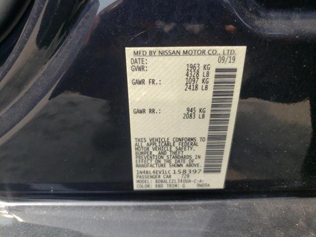 Photo 10 from auction – 2020 NISSAN ALTIMA SL with VIN 1N4BL4EV1LC158397