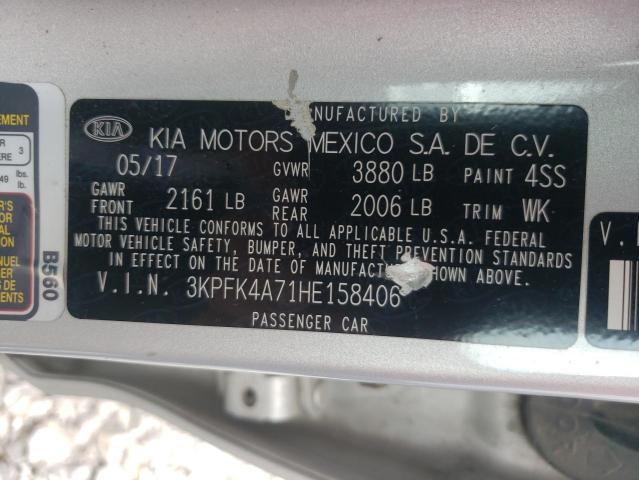 Photo 10 from auction – 2017 KIA FORTE LX with VIN 3KPFK4A71HE158406