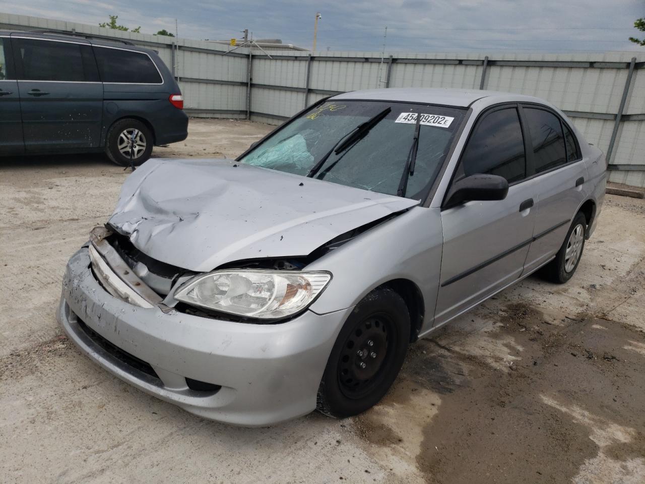 Photo 2 from auction – 2004 HONDA CIVIC DX with VIN 1HGES16494L016915