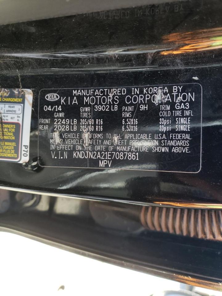 Photo 10 from auction – 2014 KIA SOUL with VIN KNDJN2A21E7087861