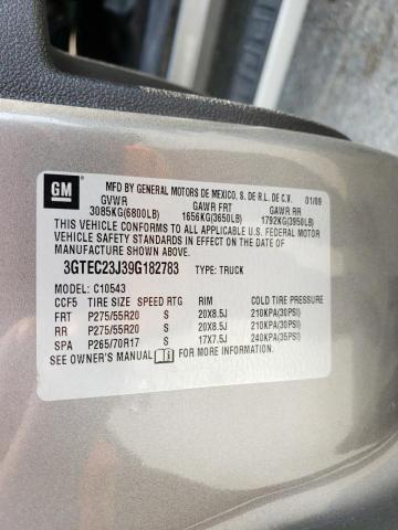 Photo 10 from auction – 2009 GMC SIERRA C15 with VIN 3GTEC23J39G182783