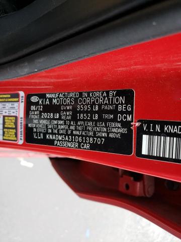 Photo 10 from auction – 2013 KIA RIO LX with VIN KNADM5A31D6138707