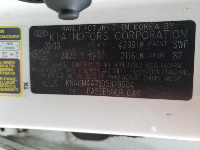صورة رقم 10 من المزاد - 2013 KIA OPTIMA LX مع VIN KNAGM4A71D5379604