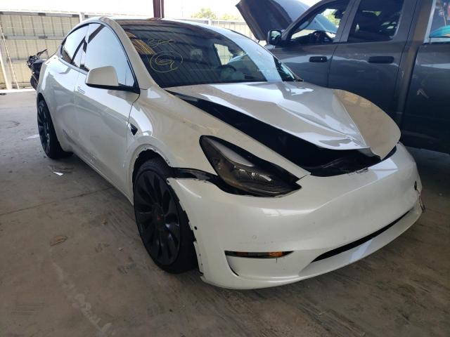TESLA MODEL Y 2021 with VIN 5YJYGDEF3MF246227 - Photo from auction