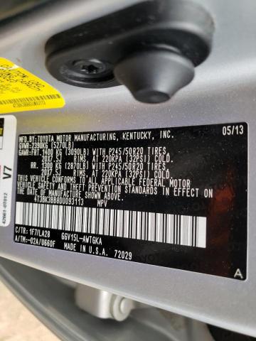 Photo 10 from auction – 2013 TOYOTA VENZA LE with VIN 4T3BK3BB8DU093113