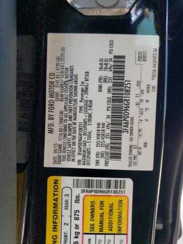 Photo 10 from auction – 2016 FORD FUSION TIT with VIN 3FA6P0D96GR108251