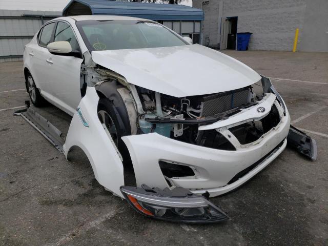 KIA OPTIMA HYB 2014 with VIN KNAGM4AD7E5068203 - Photo from auction