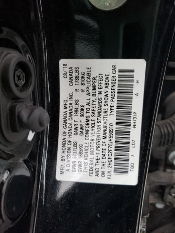 Photo 10 from auction – 2018 HONDA CIVIC EX with VIN 2HGFC2F75JH590910