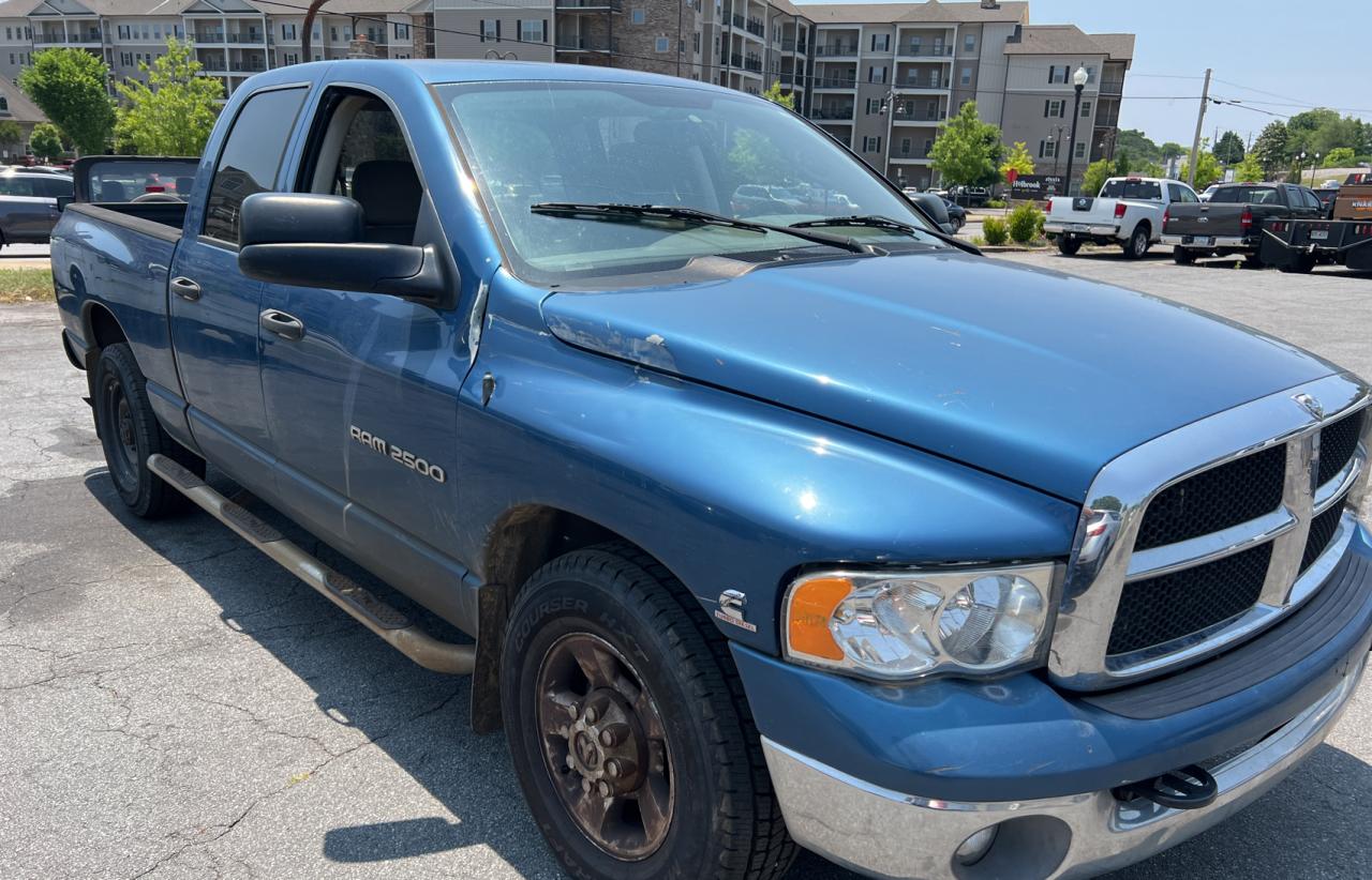 DODGE RAM 2500 S 2003 with VIN 3D7KA28C73G844218 - Photo from auction