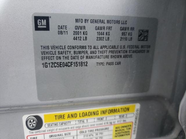 Photo 10 from auction – 2012 CHEVROLET MALIBU 1LT with VIN 1G1ZC5E04CF151812