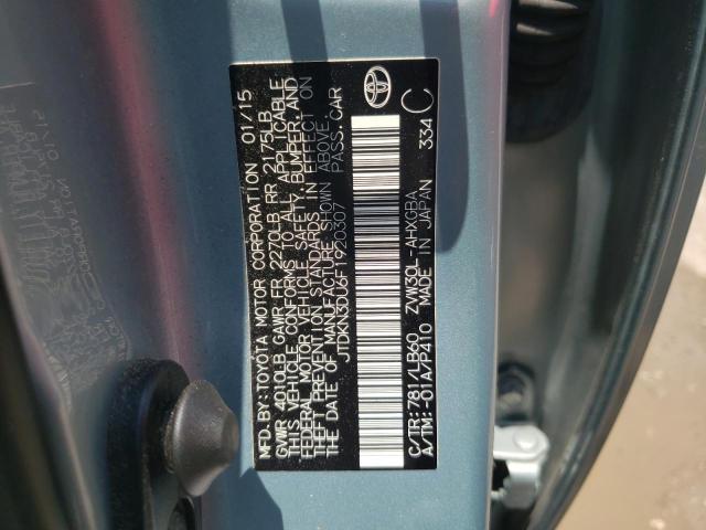 Photo 10 from auction – 2015 TOYOTA PRIUS with VIN JTDKN3DU6F1920307