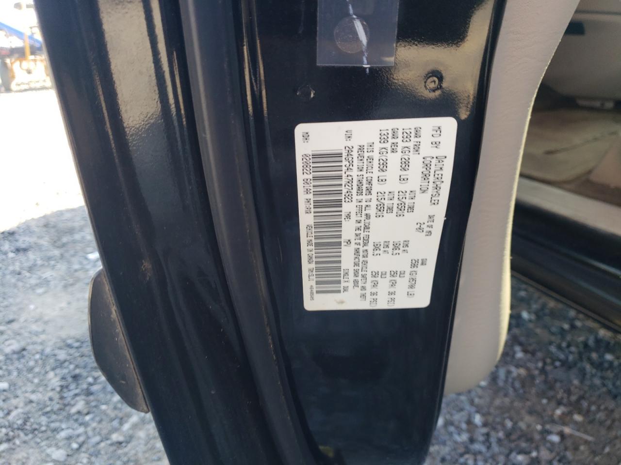Photo 10 from auction – 2007 CHRYSLER TOWN & COU with VIN 2A4GP54L47R274923