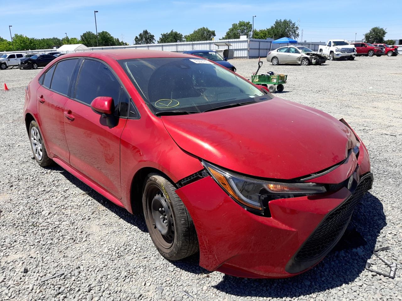 Photo 1 from auction – 2020 TOYOTA COROLLA LE with VIN 5YFEPRAE4LP122760