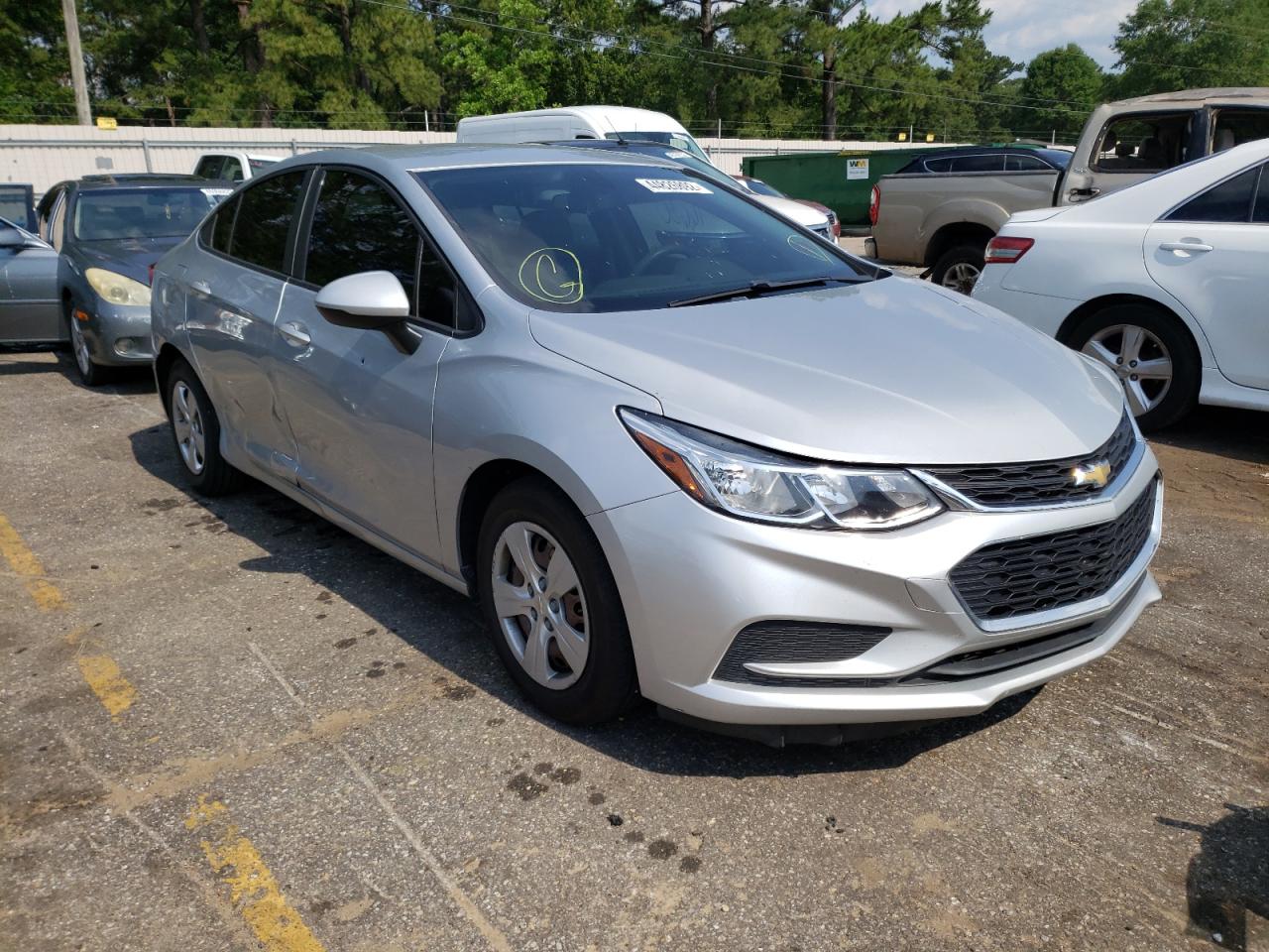 CHEVROLET CRUZE LS 2017 with VIN 1G1BC5SM2H7164777 - Photo from auction
