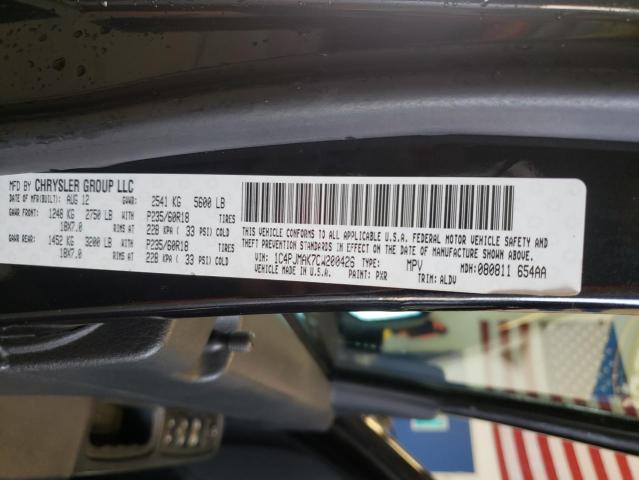 JEEP LIBERTY SP 2012 with VIN 1C4PJMAK7CW200426 - Photo from auction