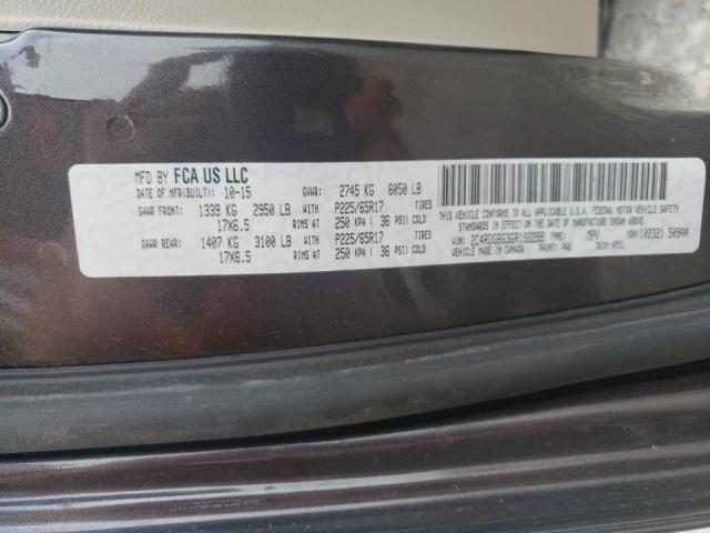 Photo 10 from auction – 2016 DODGE GRAND CARA with VIN 2C4RDGBG3GR192299