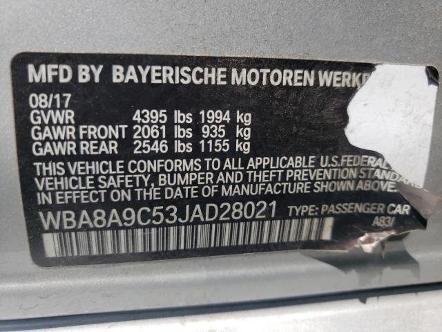 Photo 10 from auction – 2018 BMW 320 I with VIN WBA8A9C53JAD28021