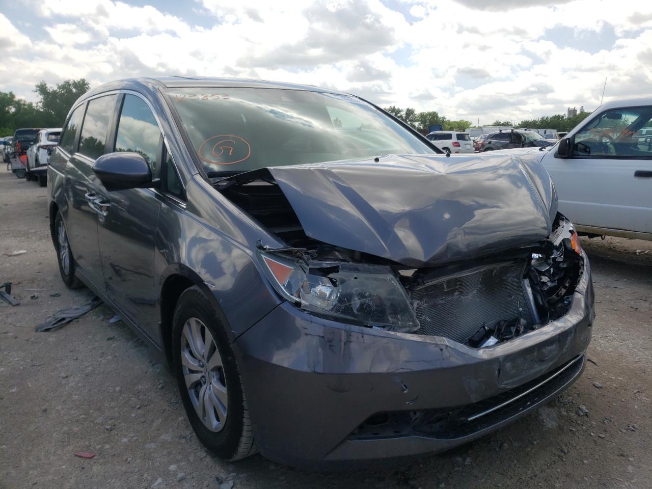 HONDA ODYSSEY EX 2014 with VIN 5FNRL5H61EB123853 - Photo from auction