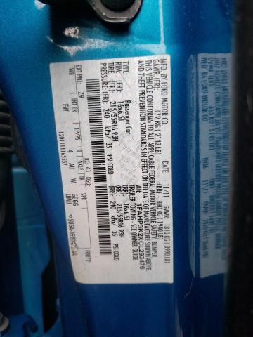 Photo 10 from auction – 2012 FORD FOCUS SE with VIN 1FAHP3K2XCL293476